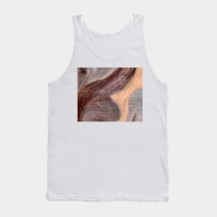 Purple Ochre Gray Abstract Art Tank Top